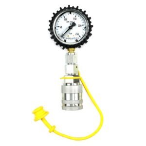 Zestaw pomiarowy ciśnienia hydrauliki z manometrem 250 bar gniazdo EURO Push-Pull Waryński [W-ZES-250D-GE]