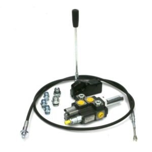 Zestaw: Rozdzielacz 1-sek. + Dźwignia do sterowania + Elementy złączne + Linka na widełki 2000mm Waryński [W-ZES-DZ2000WR1]