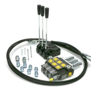 Zestaw: Rozdzielacz 3-sek. + Dźwignie do sterowania + Szpilki łączeniowe + Elementy złączne + Linki na widełki 2500mm Waryński [W-ZES-DZ2500WR3]