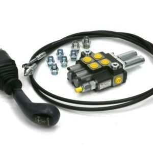 Zestaw Premium: Rozdzielacz 2-sek. + Joystick na widełki (bez przycisku) + Elementy złączne + Linki na widełki 2000mm Waryński [W-ZES/ROZ2000W]