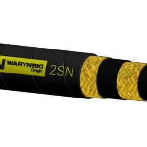 Wąż hydrauliczny do zakuwania DN10 2-oplotowy 330 Bar Waryński (sprzedawany po 100m) [WAZ10SN2W100]
