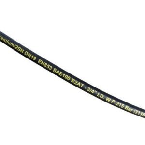 Wąż hydrauliczny do zakuwania DN19 2-oplotowy 215 Bar Waryński (sprzedawany po 25m) [WAZ20SN2W25]