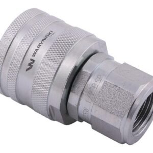 Szybkozłącze hydrauliczne skręcane wtyczka G1/2"BSP gwint wewnętrzny 300bar Waryński [WDCVV12SW]