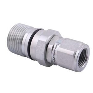 Szybkozłącze hydrauliczne skręcane gniazdo G3/8"BSP gwint wewnętrzny 300bar Waryński [WDCVV38GW]