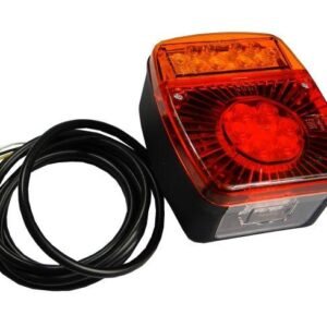 Lampa przyczepki diodowa LED z oświetleniem tablicy W18U [WE18UDT]