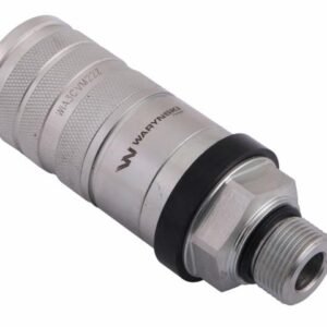 Szybkozłącze hydrauliczne zrywalne seria WIA3CV (3CFPV) 68 l/min gniazdo M22x1.5 gwint zewnętrzny EURO PUSH-PULL (ISO 7241-A) Waryński [WIA3CVM22Z]