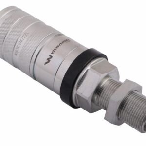 Szybkozłącze hydrauliczne zrywalne seria WIA3CV (3CFPV) 68 l/min gniazdo long M22x1.5 gwint zewnętrzny EURO PUSH-PULL (ISO 7241-A) Waryński [WIA3CVM22ZL]