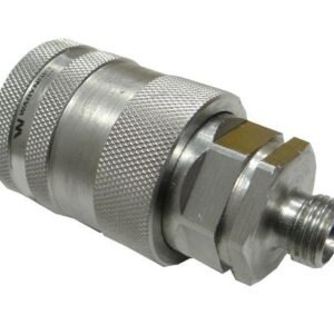 Szybkozłącze hydrauliczne gniazdo M14x1.5 gwint zewnętrzny EURO PUSH-PULL (9100814G) (ISO 7241-A) Waryński [WIAM14MZ-PP]