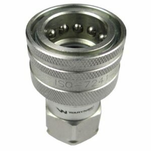 Szybkozłącze hydrauliczne gniazdo M14x1.5 gwint zewnętrzny EURO (9100814G) (ISO 7241-A) Waryński [WIAM14MZ]