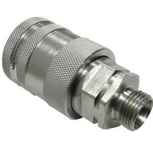 Szybkozłącze hydrauliczne gniazdo M18x1.5 gwint zewnętrzny EURO PUSH-PULL (9100818G) (ISO 7241-A) Waryński [WIAM18MZ-PP]