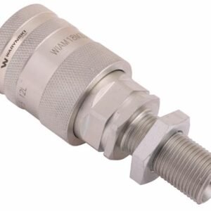 Szybkozłącze hydrauliczne gniazdo long z eliminatorem ciśnienia M18x1.5 gwint zew. EURO PUSH-PULL (9100818GL) (ISO 7241-A) Waryński [WIAM18MZL-PPE]