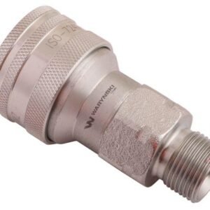 Szybkozłącze hydrauliczne gniazdo M20x1.5 gwint zewnętrzny EURO (ISO 7241-A) Waryński [WIAM20MZ]