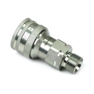 Szybkozłącze hydrauliczne gniazdo z eliminatorem ciśnienia M20x1.5 gwint zewnętrzny EURO (ISO 7241-A) Waryński [WIAM20MZE]