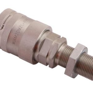 Szybkozłącze hydrauliczne gniazdo long z eliminatorem ciśnienia M20x1.5 gwint zewnętrzny EURO PUSH-PULL (ISO 7241-A) Waryński [WIAM20MZL-PPE]