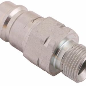 Szybkozłącze hydrauliczne wtyczka z eliminatorem ciśnienia M20x1.5 gwint zew. EURO (9100822W) (ISO 7241-A) Waryński [WIAM20SZE]