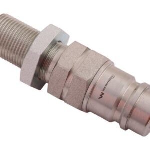 Szybkozłącze hydrauliczne wtyczka long z eliminatorem ciśnienia M20x1.5 gwint zewnętrzny EURO (ISO 7241-A) Waryński [WIAM20SZLE]