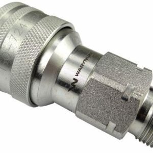 Szybkozłącze hydrauliczne gniazdo M22x1.5 gwint zewnętrzny EURO (9100822G) (ISO 7241-A) Waryński (opakowanie 50szt) [WIAM22MZ-50]