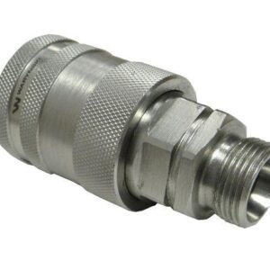 Szybkozłącze hydrauliczne gniazdo M22x1.5 gwint zewnętrzny EURO PUSH-PULL (9100822G) (ISO 7241-A) Waryński [WIAM22MZ-PP]