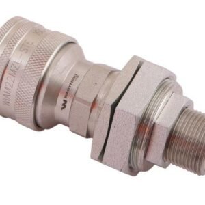 Szybkozłącze hydrauliczne gniazdo long z eliminatorem ciśnienia M22x1.5 gwint zewnętrzny EURO (504900) (9199822G/ST) (ISO 7241-A) Waryński [WIAM22MZL-STE]