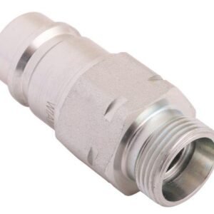 Szybkozłącze hydrauliczne wtyczka z eliminatorem ciśnienia M22x1.5 gwint zew. EURO (9100822W) (ISO 7241-A) Waryński [WIAM22SZE]