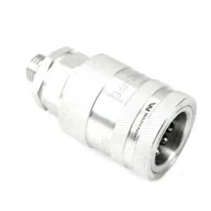 Szybkozłącze hydrauliczne gniazdo G1/2"BSP gwint zewnętrzny EURO PUSH-PULL  (ISO 7241-A) z eliminatorem ciśnienia Waryński [WIAR12MZ-PPE]