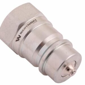 Szybkozłącze hydrauliczne wtyczka z eliminatorem ciśnienia G1/2"BSP gwint wew. ISO 7241-A Waryński [WIAR12SWE]