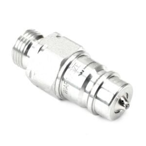 Szybkozłącze hydrauliczne wtyczka G1/2"BSP gwint zewnętrzny  EURO ISO 7241-A z eliminatorem ciśnienia Waryński [WIAR12SZE]