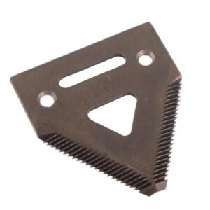 Nóż żniwny 83x76x3mm otwór 6.5 zastosowanie H207929 Schumacher WARYŃSKI ( sprzedawane po 25 ) [WKZ83X76X3/1]