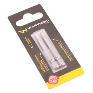 Końcówki wkrętakowe bity PH3 50mm Waryński komplet w blistrze dwusztukowym [WMA112]