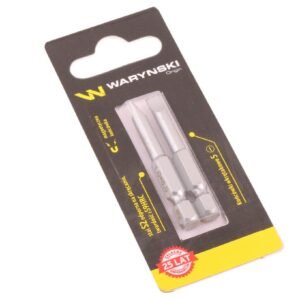 Końcówki wkrętakowe bity 5 50mm Waryński komplet w blistrze dwusztukowym [WMA116]