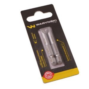 Końcówki wkrętakowe bity 6 50mm Waryński komplet w blistrze dwusztukowym [WMA117]