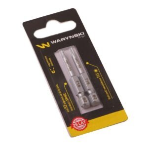 Końcówki wkrętakowe bity T15 50mm Waryński komplet w blistrze dwusztukowym [WMA119]
