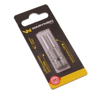 Końcówki wkrętakowe bity PZ1 50mm Waryński komplet w blistrze dwusztukowym [WMA113]