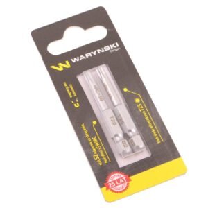 Końcówki wkrętakowe bity T25 50mm Waryński komplet w blistrze dwusztukowym [WMA121]