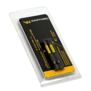 Końcówki wkretakowe udarowe bity T25 50mm 2 szt w op Waryński [WMA130]