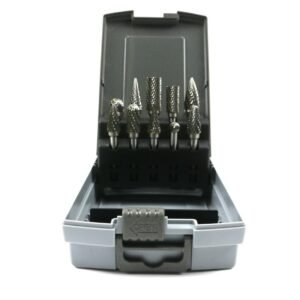 Zestaw frezów z węglika wolframu  do stali 10 szt Waryński [WMA151]