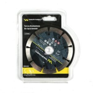 Tarcza diamentowa segmentowa 115 x22.23 mm do cięcia betonu Waryński [WMA320]