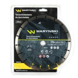 Tarcza diamentowa segmentowa 230 x22.23 mm do cięcia betonu Waryński [WMA322]