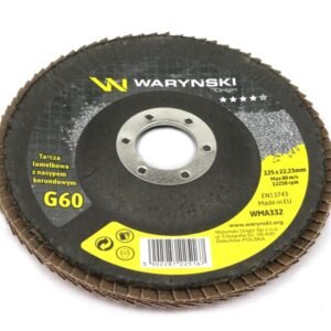 Tarcza do szlifierki 125 mm lamelkowa z elektrokorundem GR60 (sprzedawana po 10 szt.) Waryński [WMA332]