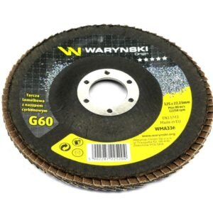 Tarcza do szlifierki 125 mm lamelkowa. cyrkonowa GR60 (sprzedawana po 10 szt.) Waryński [WMA336]