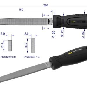 Pilnik płaski 150 mm Waryński [WMF001]