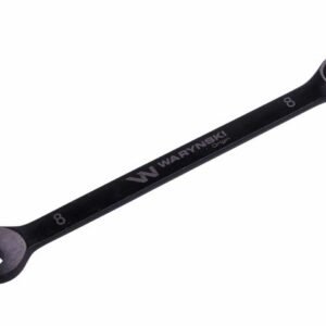 Klucz płasko-oczkowy 8 mm. CrV  standard ASME B107-2010 Waryński [WMK018]