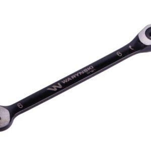 Klucz płasko-oczkowy 6 mm z grzechotką 72 zęby standard ASME B107-2010 Waryński [WMK045]