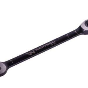 Klucz płasko-oczkowy 7 mm z grzechotką 72 zęby standard ASME B107-2010 Waryński [WMK046]