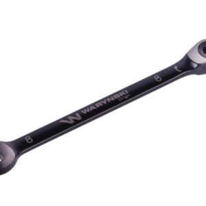 Klucz płasko-oczkowy 8 mm z grzechotką 72 zęby standard ASME B107-2010 Waryński [WMK047]