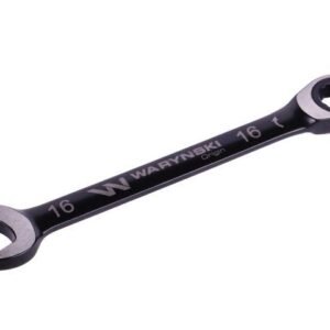 Klucz płasko-oczkowy 16 mm z grzechotką 72 zęby standard ASME B107-2010 Waryński [WMK055]