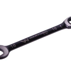 Klucz płasko-oczkowy 18 mm z grzechotką 72 zęby standard ASME B107-2010 Waryński [WMK057]