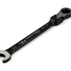Klucz płasko-oczkowy 11 mm z grzechotką 72 zęby i przegubem Waryński [WMK076]
