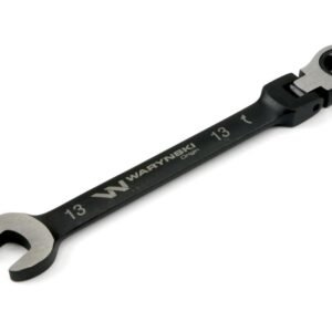 Klucz płasko-oczkowy 13 mm z grzechotką 72 zęby i przegubem Waryński [WMK078]