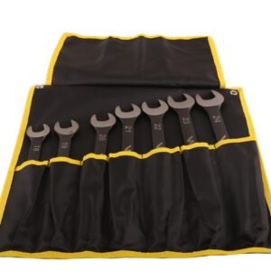 Zestaw kluczy płaskooczkowych w pokrowcu 7 szt rozmiary 18-24 w standardzie ASME B107-2010   Waryński [WMK101]